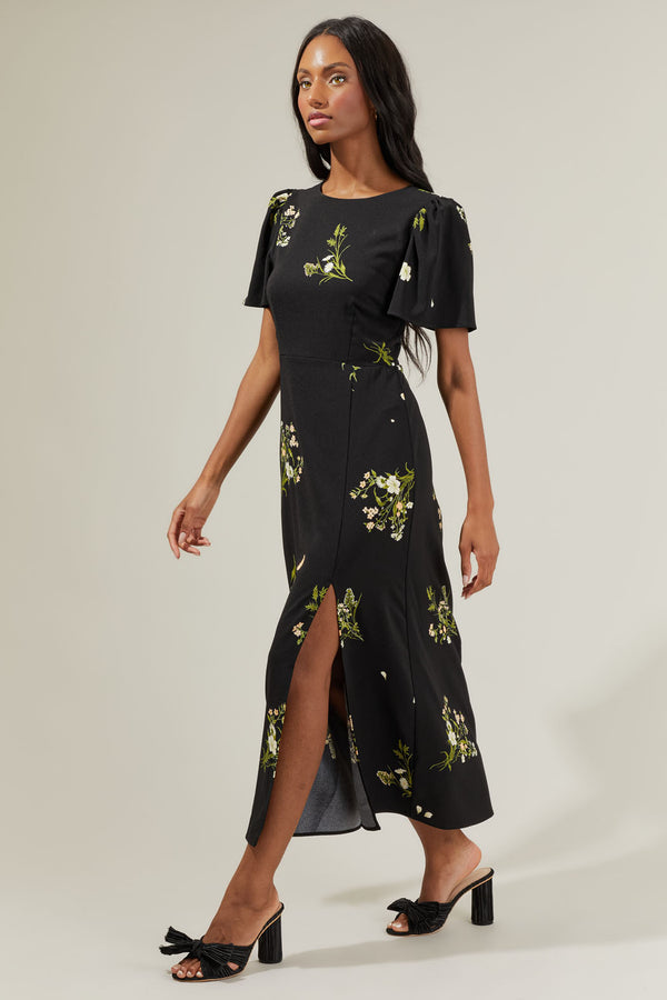 Sugarlips Jenna Floral Midi Dress