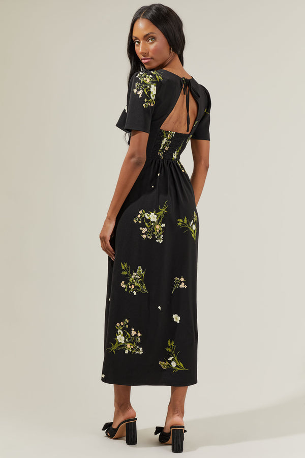 sugarlips Jenna Floral Midi Dress