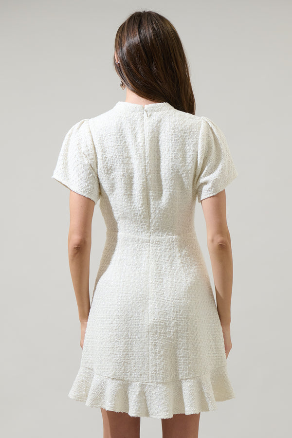 Sugarlips Jerriel Bow Jess Mock Neck Mini Dress
