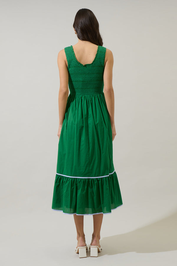 Sugarlips Jessy Smocked Midi Dress