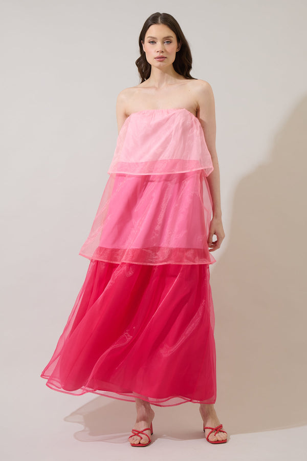 sugarlips Jianna Strapless Maxi Dress