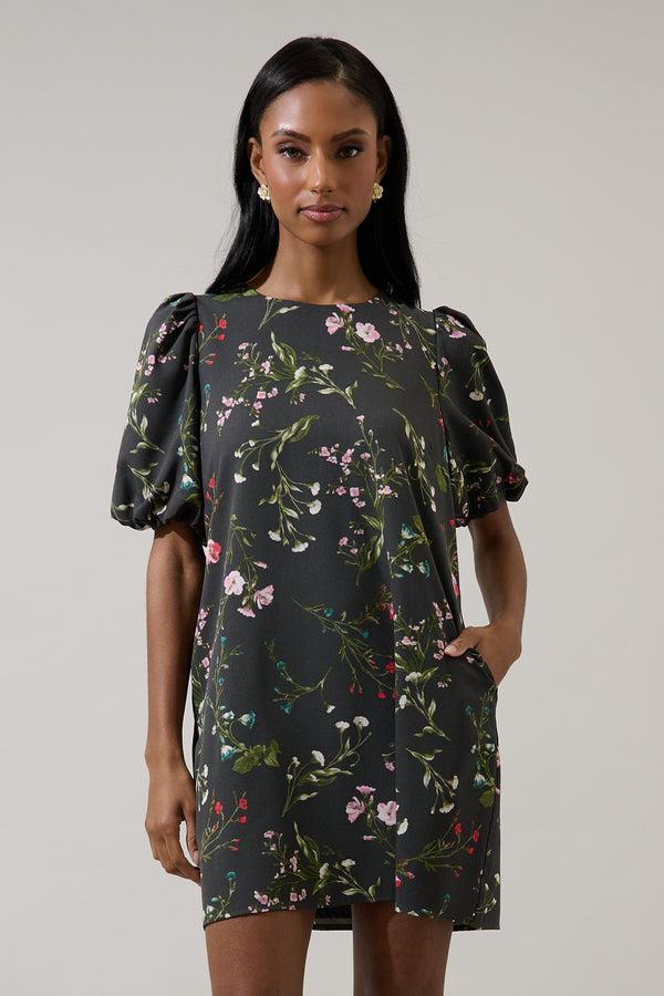 Sugarlips Jilly Floral Morrigan Shift Mini Dress