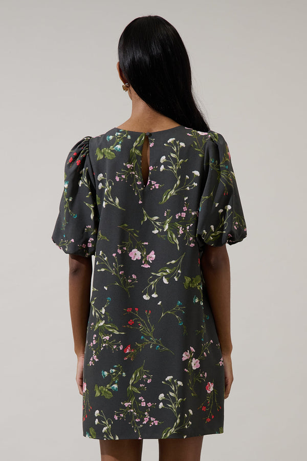 Sugarlips Jilly Floral Morrigan Shift Mini Dress