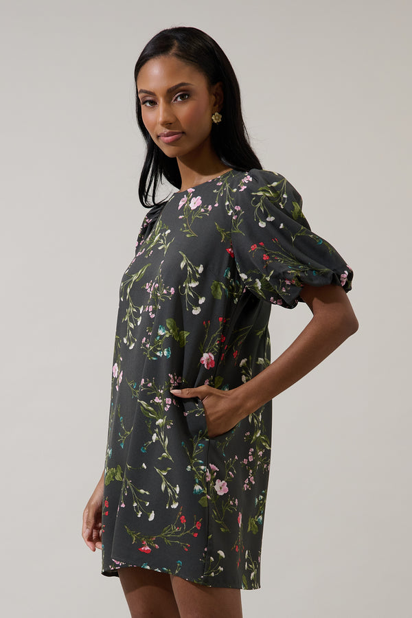 Sugarlips Jilly Floral Morrigan Shift Mini Dress