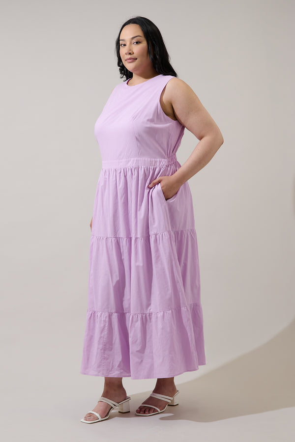 Sugarlips Jivie Tiered Maxi Dress Curve