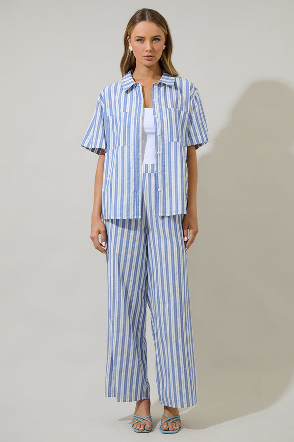 Sugarlips Joncy Striped Elena Wide Leg Pants