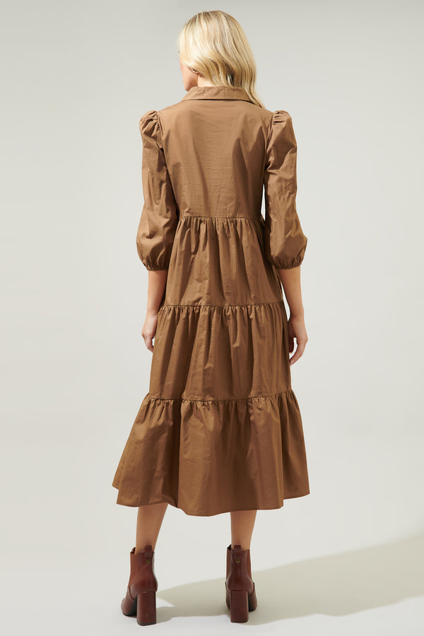 Sugarlips Jones Polo Poplin Midi Dress