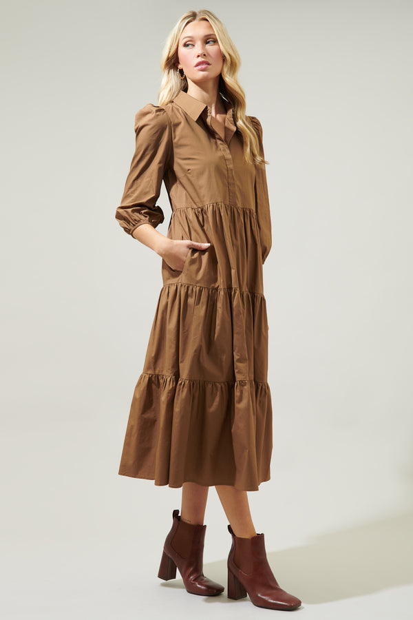 Sugarlips Jones Polo Poplin Midi Dress