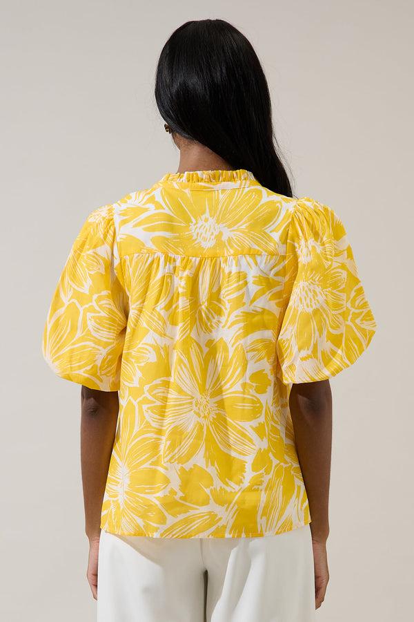Sugarlips Joni Floral Idara Button Down Top