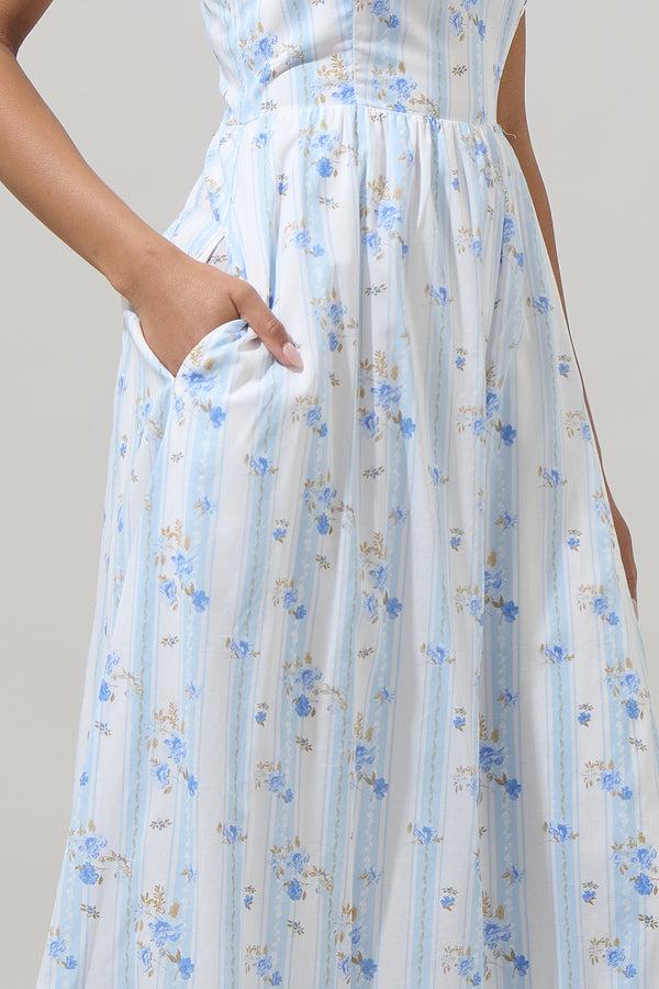 Sugarlips Jovina Floral Rivan Ruffle Maxi Dress