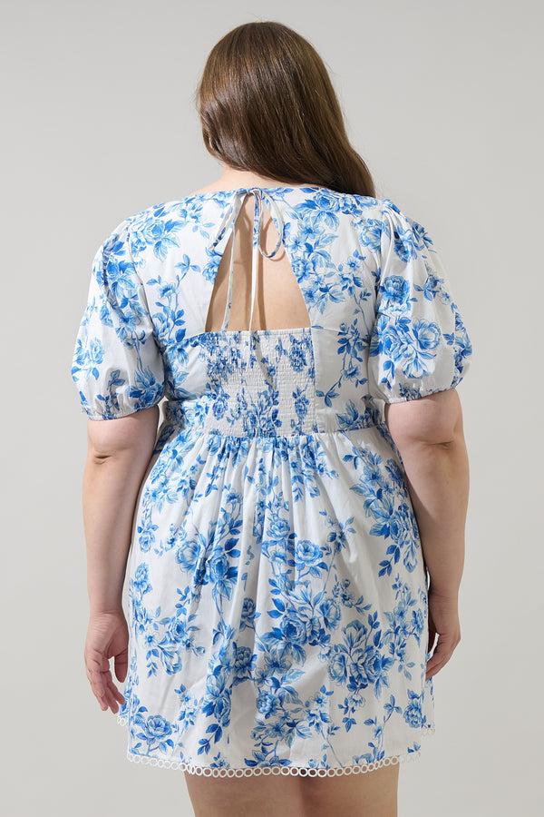 Sugarlips Juba Floral Kaly Mini Dress Curve