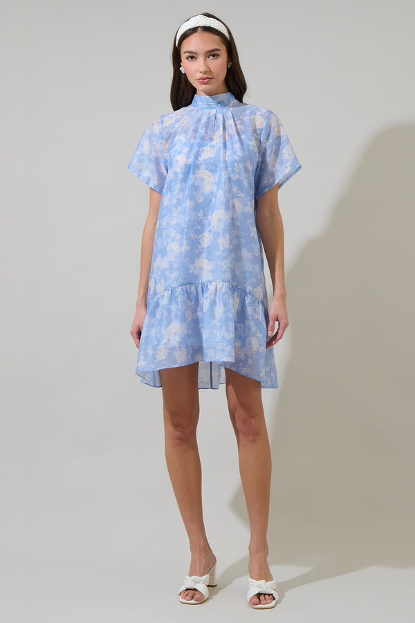 Sugarlips Jule Floral Berny Organza Mini Dress
