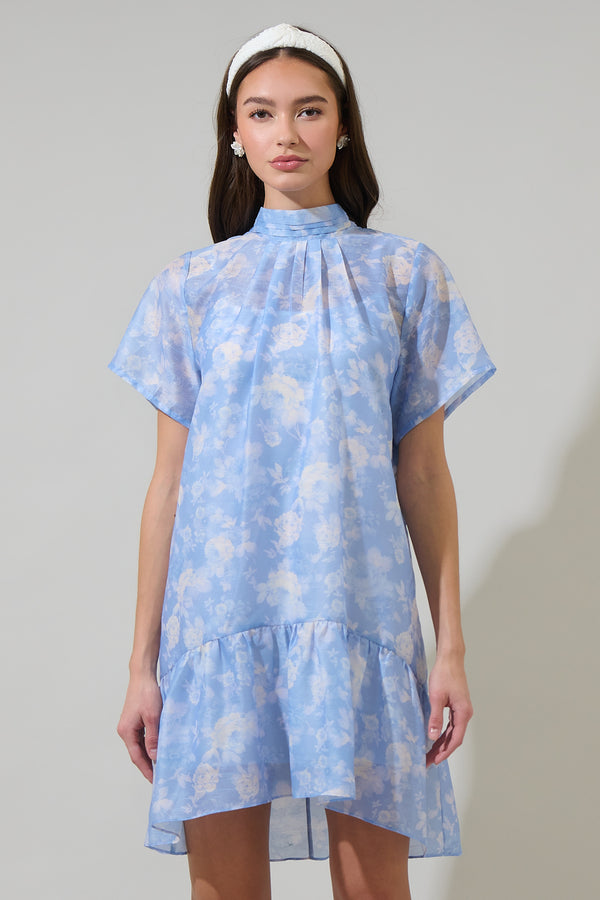 sugarlips Jule Floral Berny Organza Mini Dress