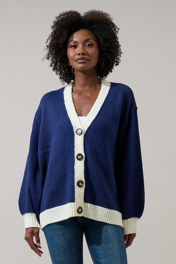 Sugarlips Julius American Flag Knit Cardigan