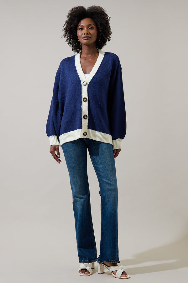 Sugarlips Julius American Flag Knit Cardigan