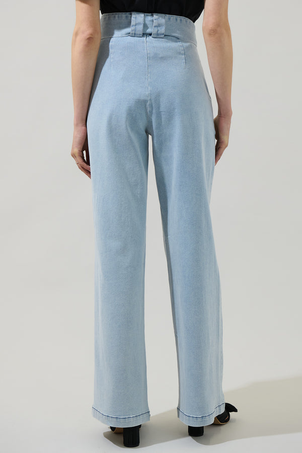 Sugarlips June Denim Wanetta Wide Leg Pants