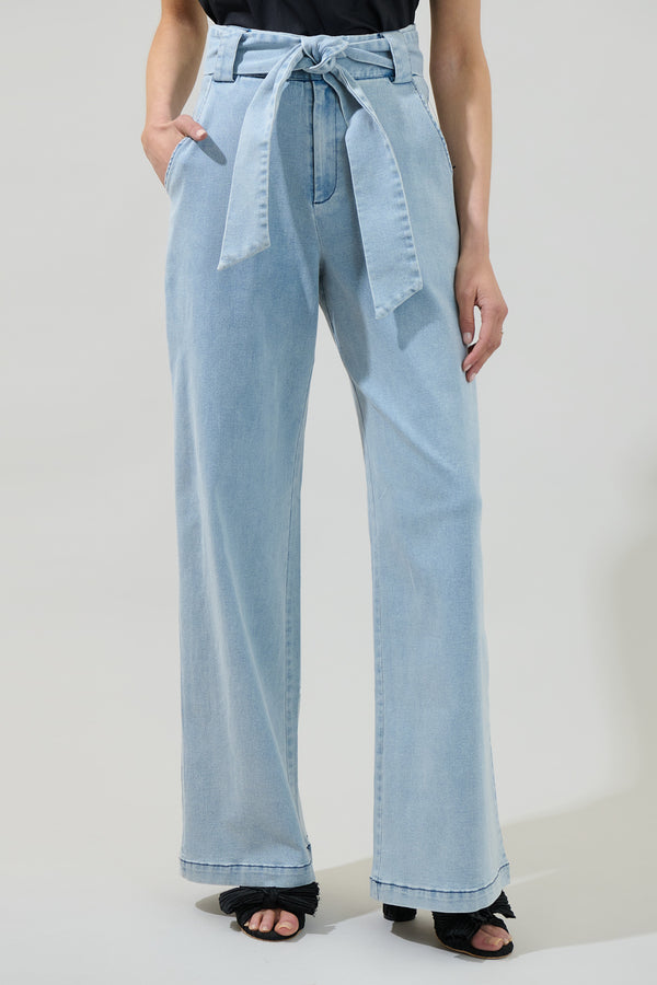 sugarlips June Denim Wanetta Wide Leg Pants