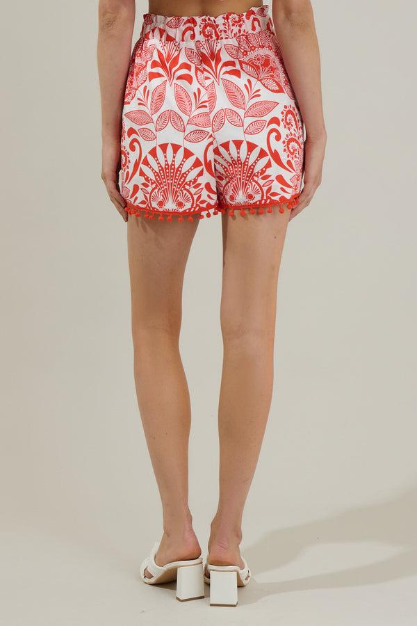 Sugarlips Juny Floral High Waist Mini Shorts