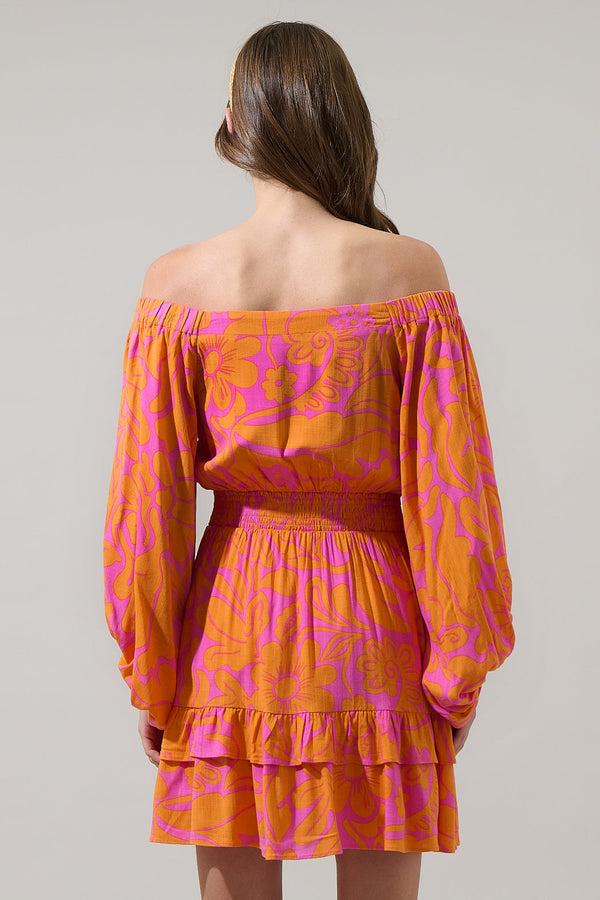 Sugarlips Kaci Floral Bea Smocked Mini Dress