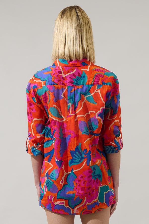 Sugarlips Kahlia Tropics Aya Button Down Shirt