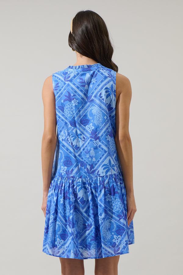 Sugarlips Kaidy Tropical Loly Trapeze Mini Dress