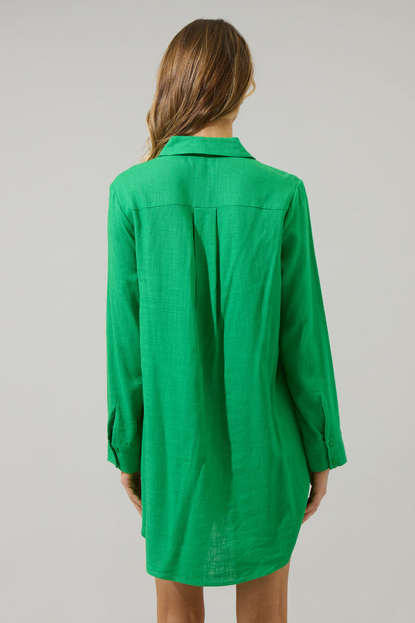 Sugarlips Kaira Button Down Shirt Dress