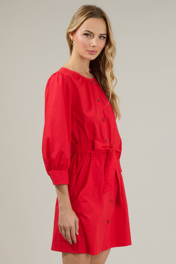 Sugarlips Kalina Button Up Mini Dress