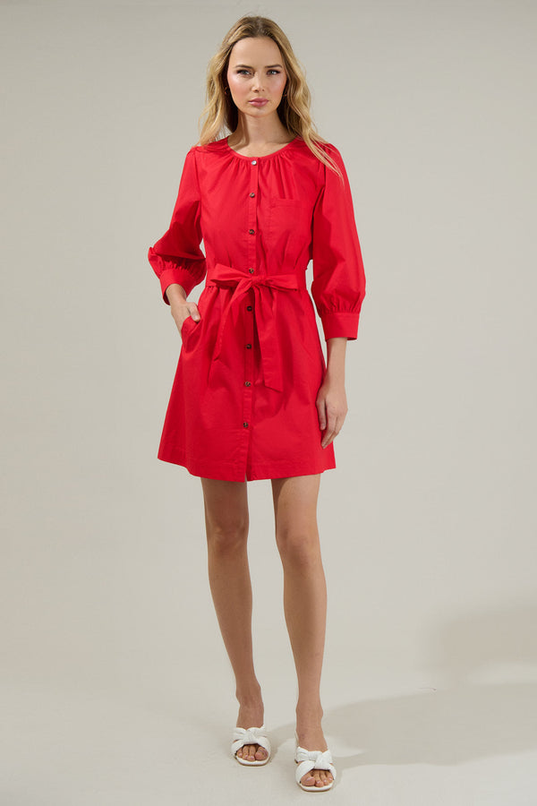 Sugarlips Kalina Button Up Mini Dress