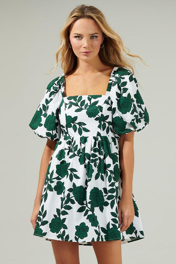 sugarlips Kane Floral Marion Babydoll Mini Dress