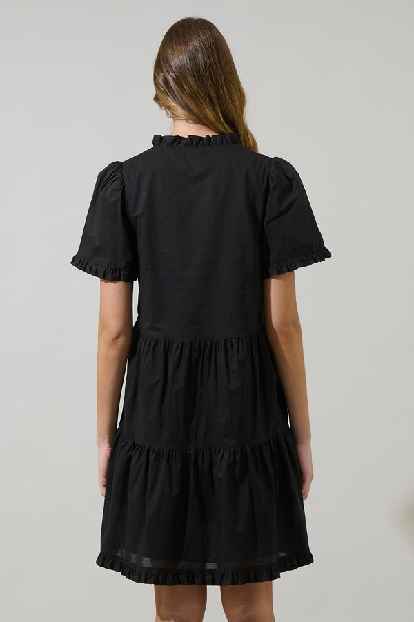 Sugarlips Kara Ruffle Shift Mini Dress