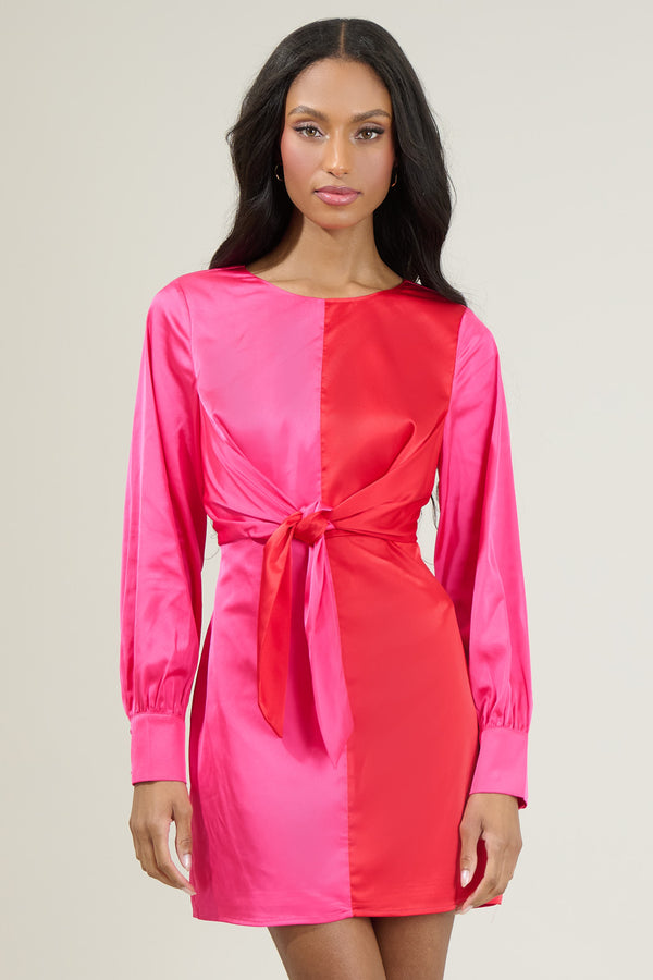 sugarlips Karie Color Block Mini Dress