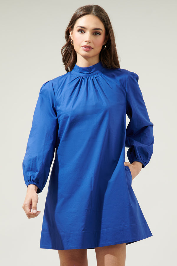 Sugarlips Karina Mock Neck Mini Dress