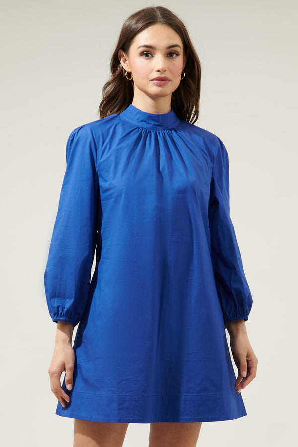 sugarlips Karina Mock Neck Mini Dress