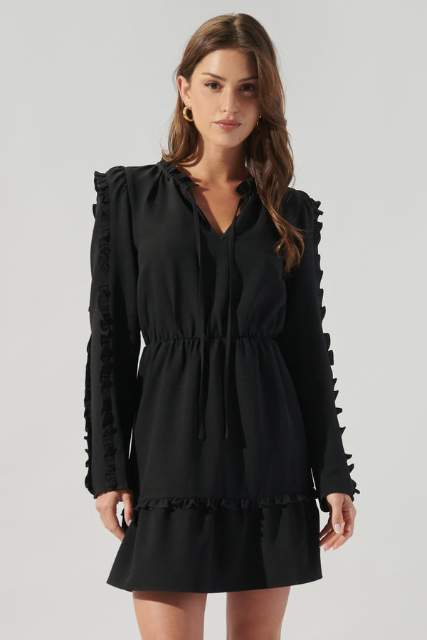 Sugarlips Karly Ruffle Frilled Shift Dress