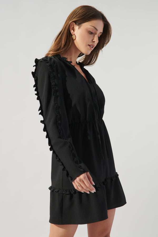 Sugarlips Karly Ruffle Frilled Shift Dress