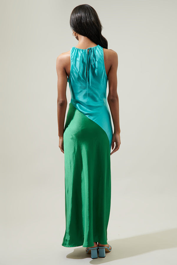 Sugarlips Kavela Color Block Sheath Maxi Dress