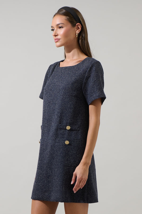 Sugarlips Kay Kury Tweed Mini Dress