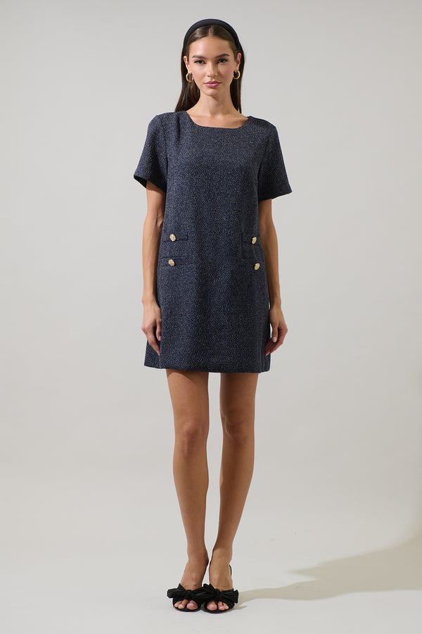 Sugarlips Kay Kury Tweed Mini Dress