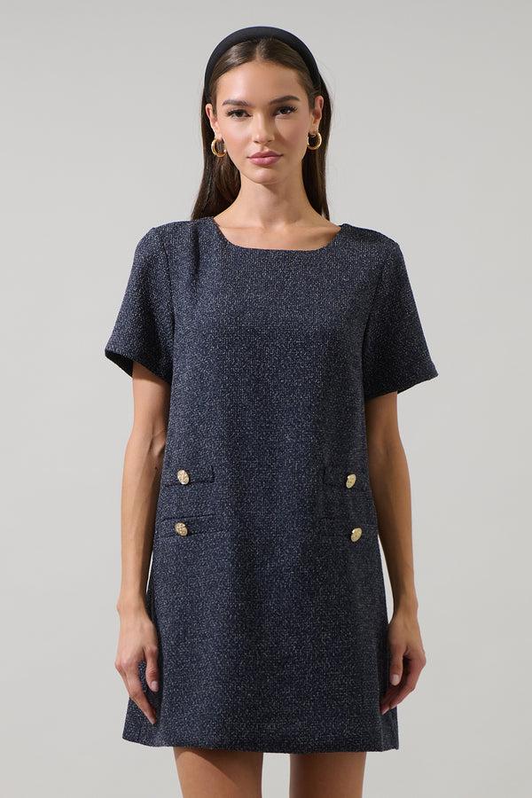 sugarlips Kay Kury Tweed Mini Dress