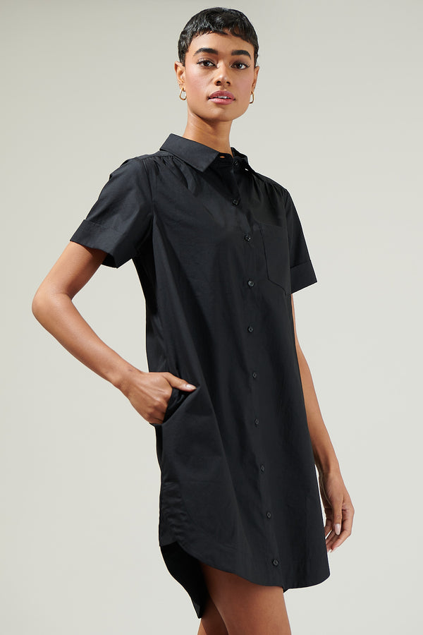 Sugarlips Kaylee Button Down Shirt Dress