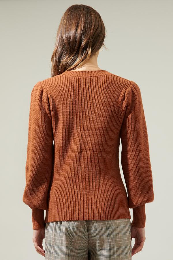 Sugarlips Keali Duo Puff Sleeve Sweater