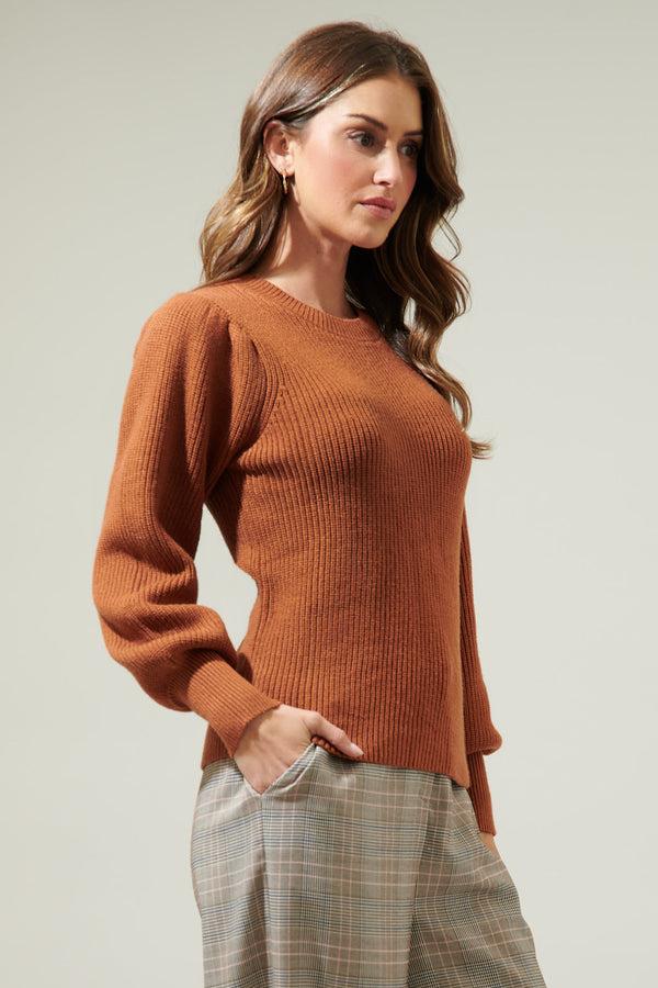 Sugarlips Keali Duo Puff Sleeve Sweater