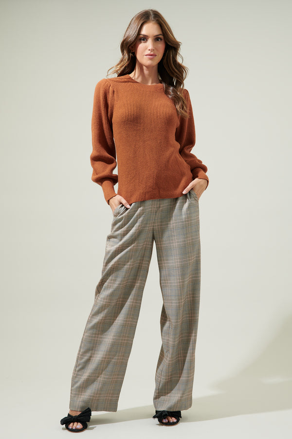 Sugarlips Keali Duo Puff Sleeve Sweater