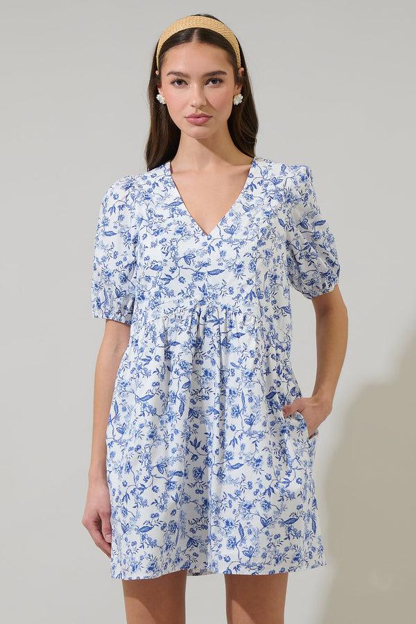 Sugarlips Kearny Floral Jerome Shift Mini Dress