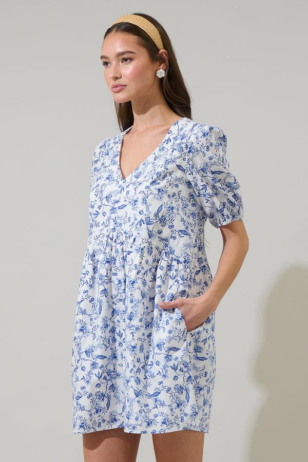 Sugarlips Kearny Floral Jerome Shift Mini Dress