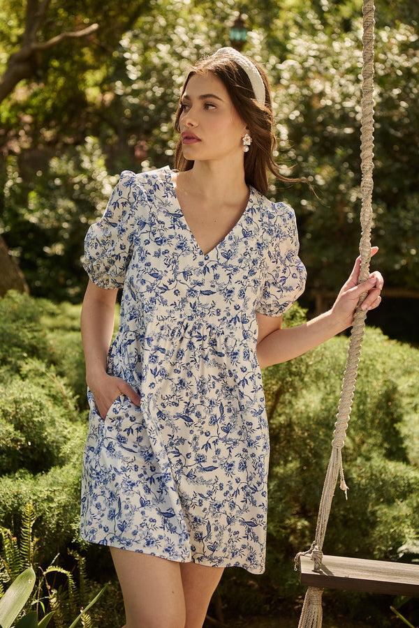 sugarlips Kearny Floral Jerome Shift Mini Dress