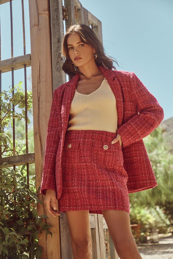 Sugarlips Ken Tweed Mini Skirt