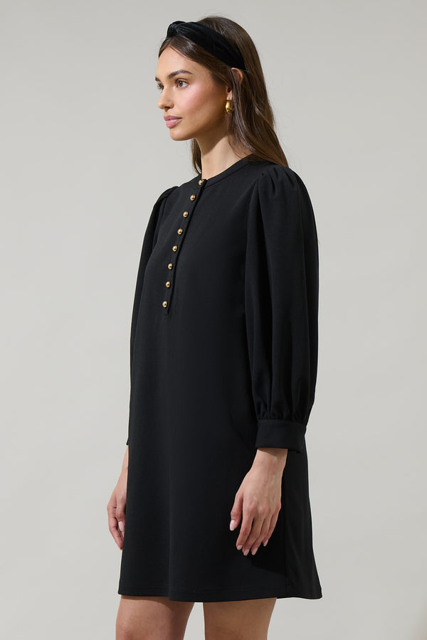 Sugarlips Kenny Button Up Shift Mini Dress