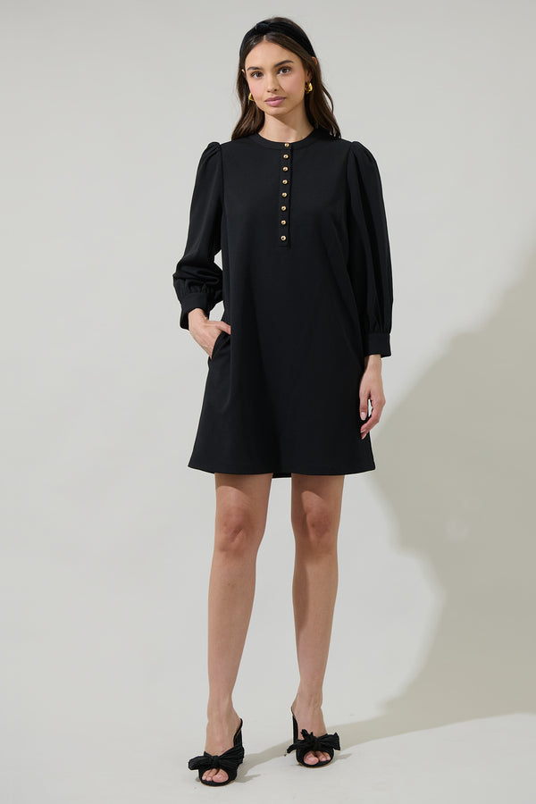 Sugarlips Kenny Button Up Shift Mini Dress