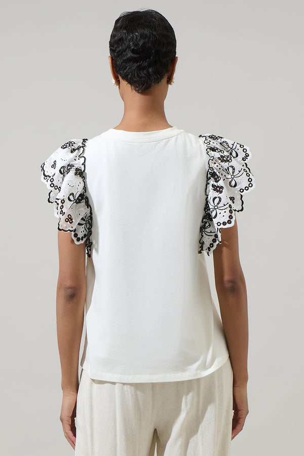 Sugarlips Keny Ruffle Knit Top